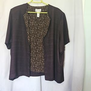 ■ 2 For$5 Tan Jay fooler with insert Brown & gold shades 22W